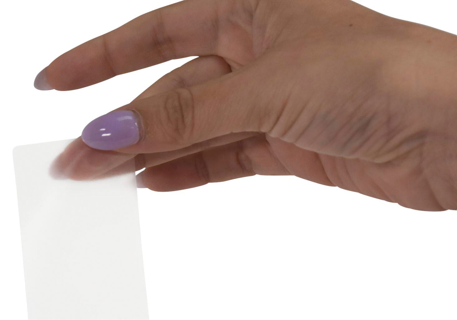 School Smart Film Labels, Round Corner Rectangle, 1-1/2 x 3-1/4 Inches, Clear, 500 Pack, Item Number 070342